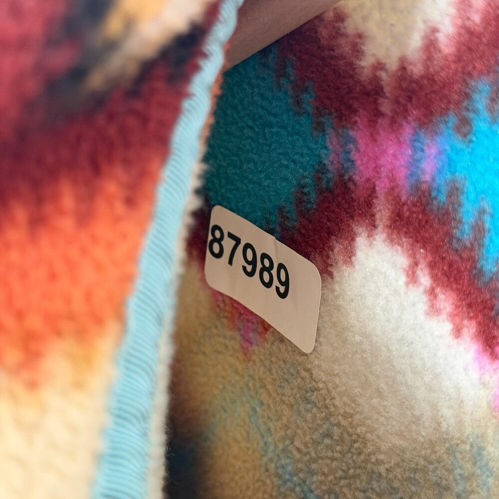 PATAGONIA Fleece Womens XL Lightweight Synchilla Snap-T Aztec Timber Twist Red - Picture 13 of 13